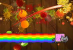 Fruit Ninja vs. Nyan Cat